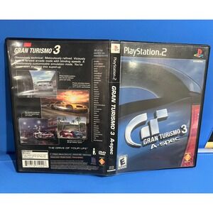 Gran Turismo 3 A-spec Sony PlayStation 2 PS2 Black Label Racing Game CIB